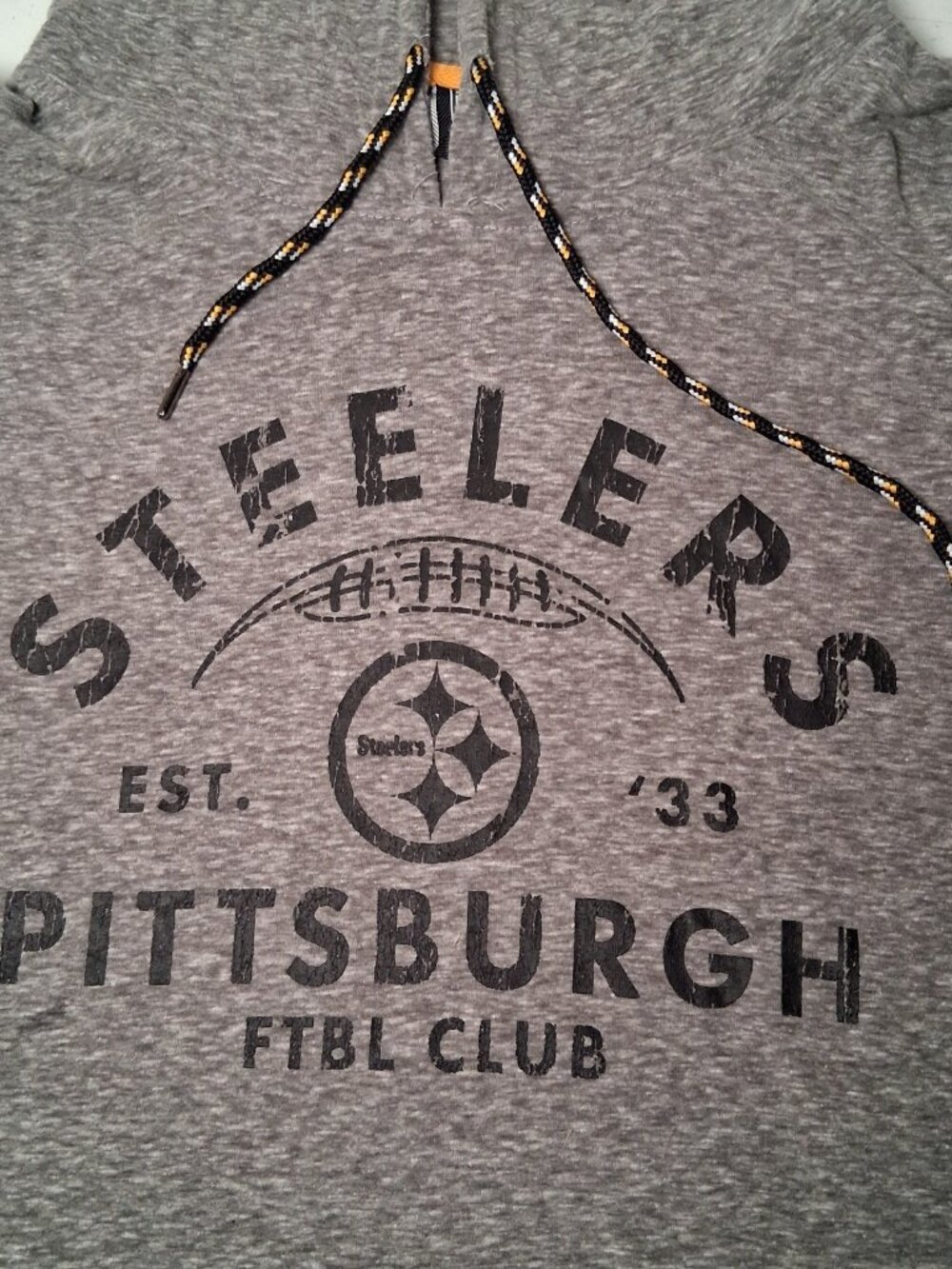 Pittsburgh Steelers Shirt Women XL Hooded Long Sleeve Hoodie NFL Team Apparel - Picture 13 of 14